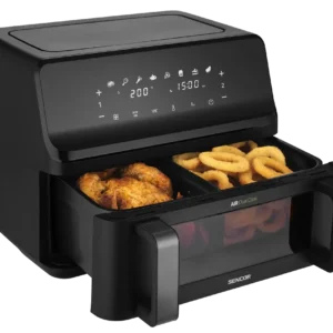 Sencor SFR 9650BK dual air fryer basket