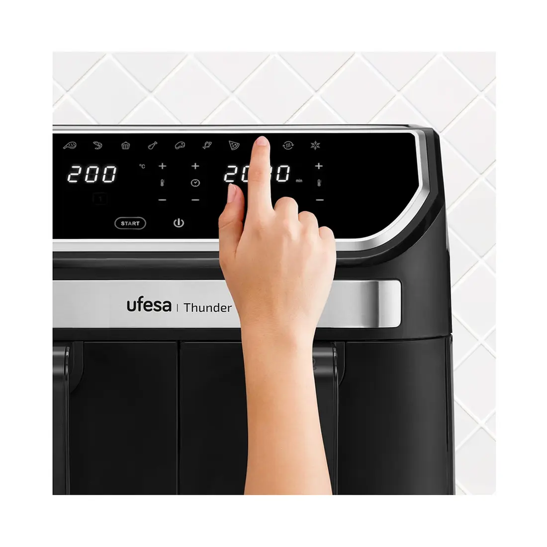 UFESA Thunder dual-basket air fryer 9L 1700W