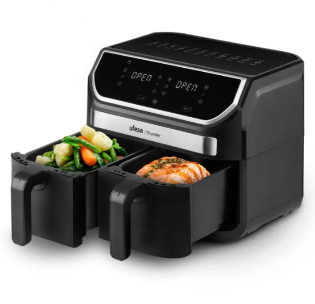 UFESA Thunder dual-basket air fryer 9L 1700W